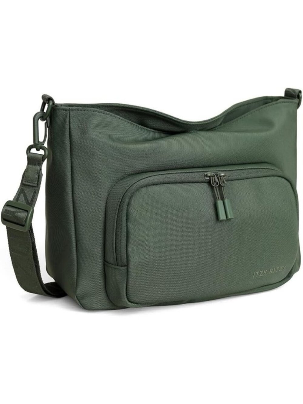 Stylish Green Cargo Caddy Stroller Organizer & Crossbody Bag for Parents